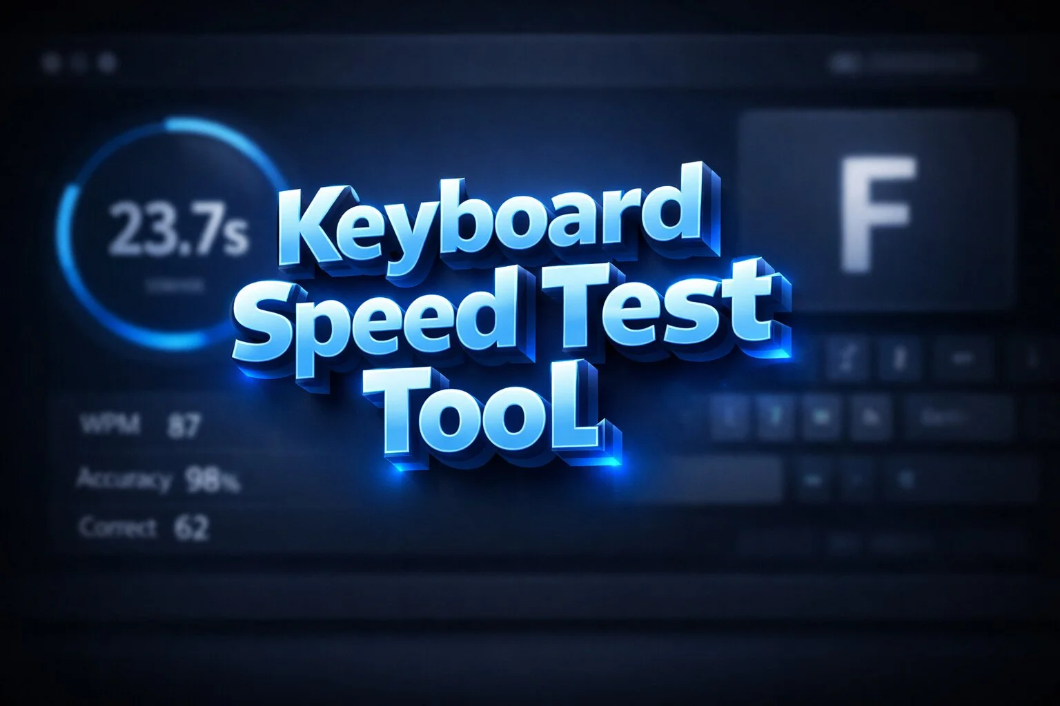 Keyboard Speed Test Tool