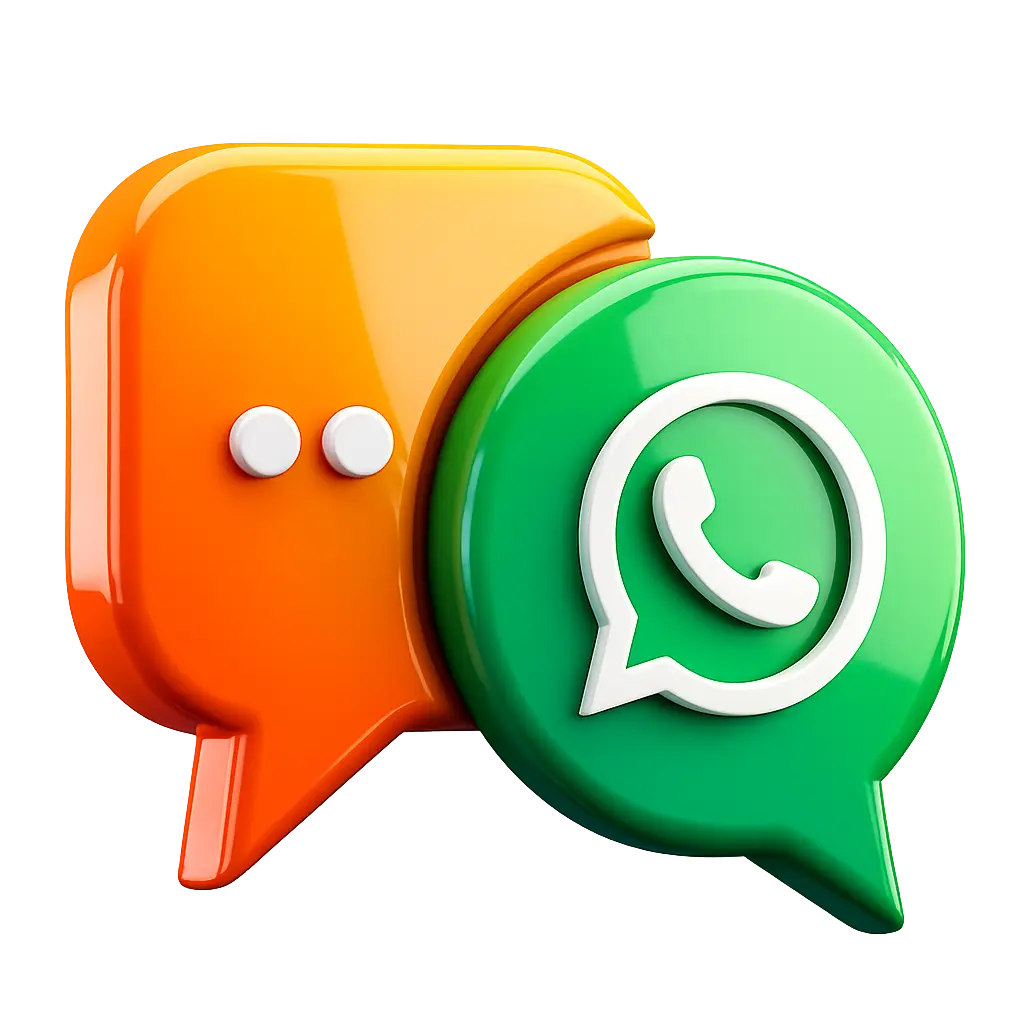 Auto Send SMS & WhatsApp Logo